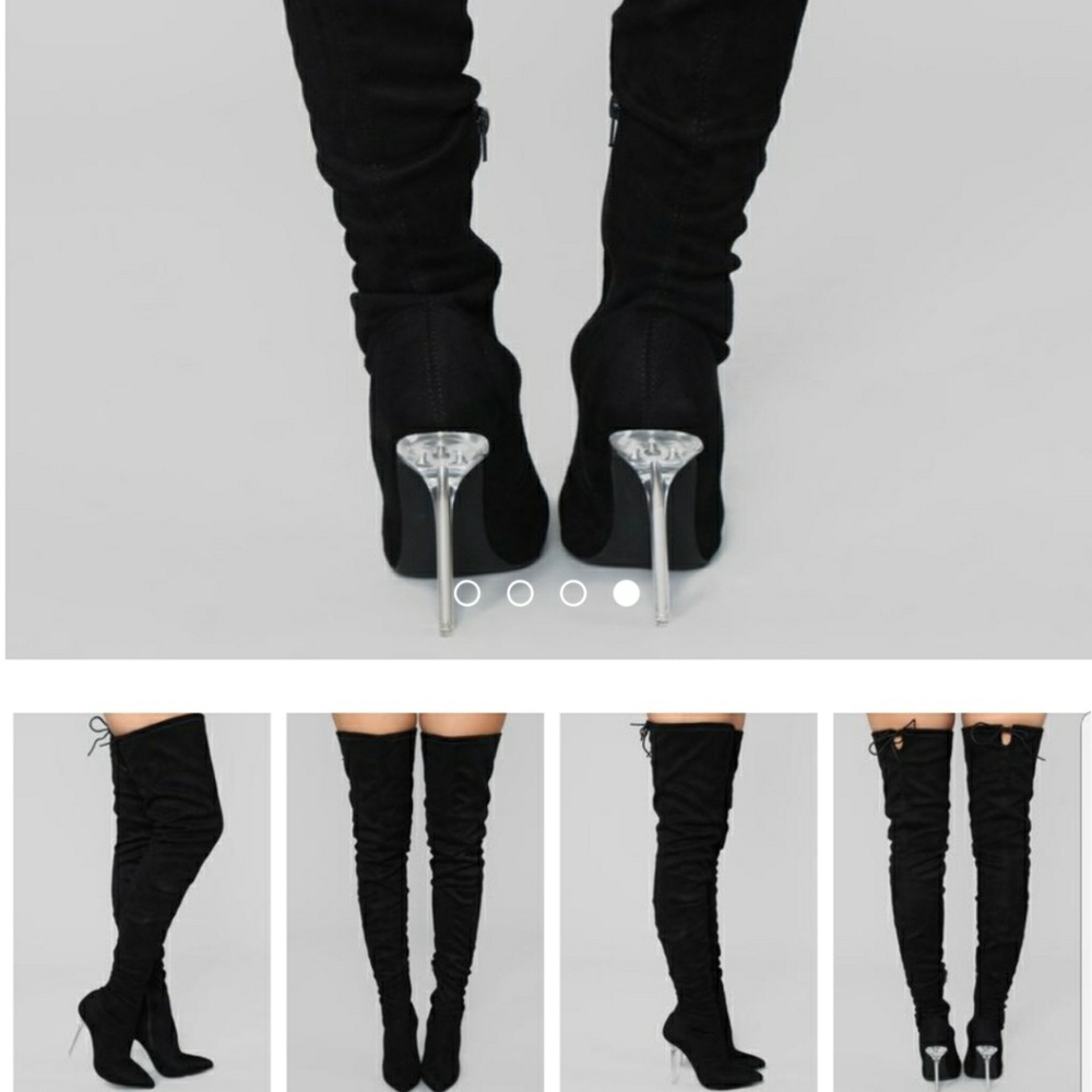 Over the thigh high boots